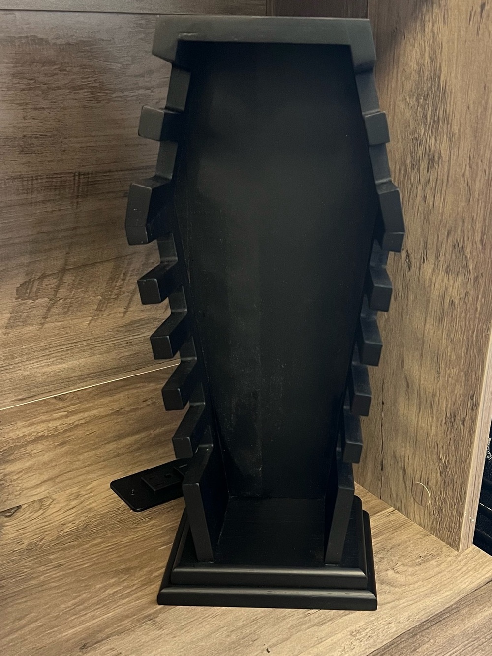 Matte Black Coffin Kitchen Knife Holder